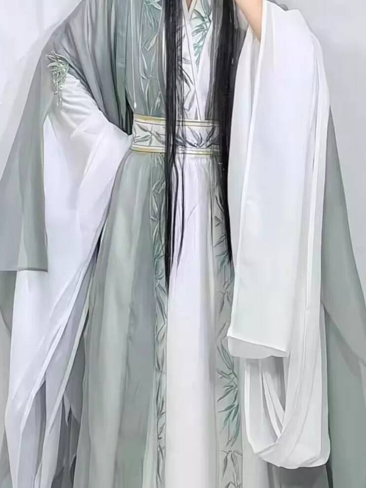 Hanfu Baru Wanita Wei Jinfeng  - Embroidery Cotton Shirt ulasan dan harga