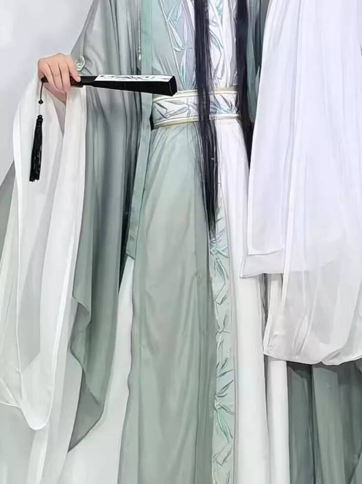 Hanfu Baru Wanita Wei Jinfeng  - Embroidery Cotton Shirt ulasan dan harga