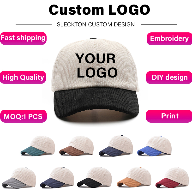 SLECKTON topi bisbol Logo kust - Embroidery Design Logo ulasan dan harga