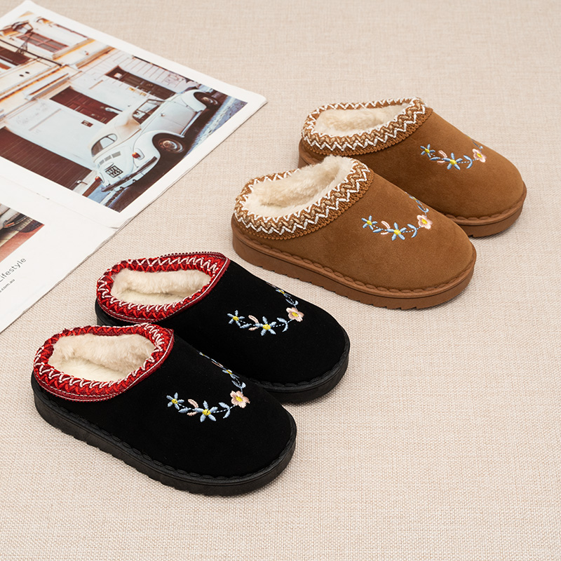 Sandal Musim Dingin Bordir Mot - Embroidery Online ulasan dan harga