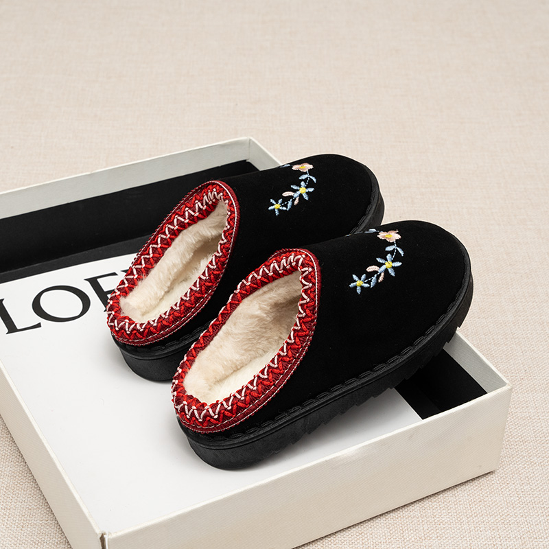 Sandal Musim Dingin Bordir Mot - Embroidery Online ulasan dan harga